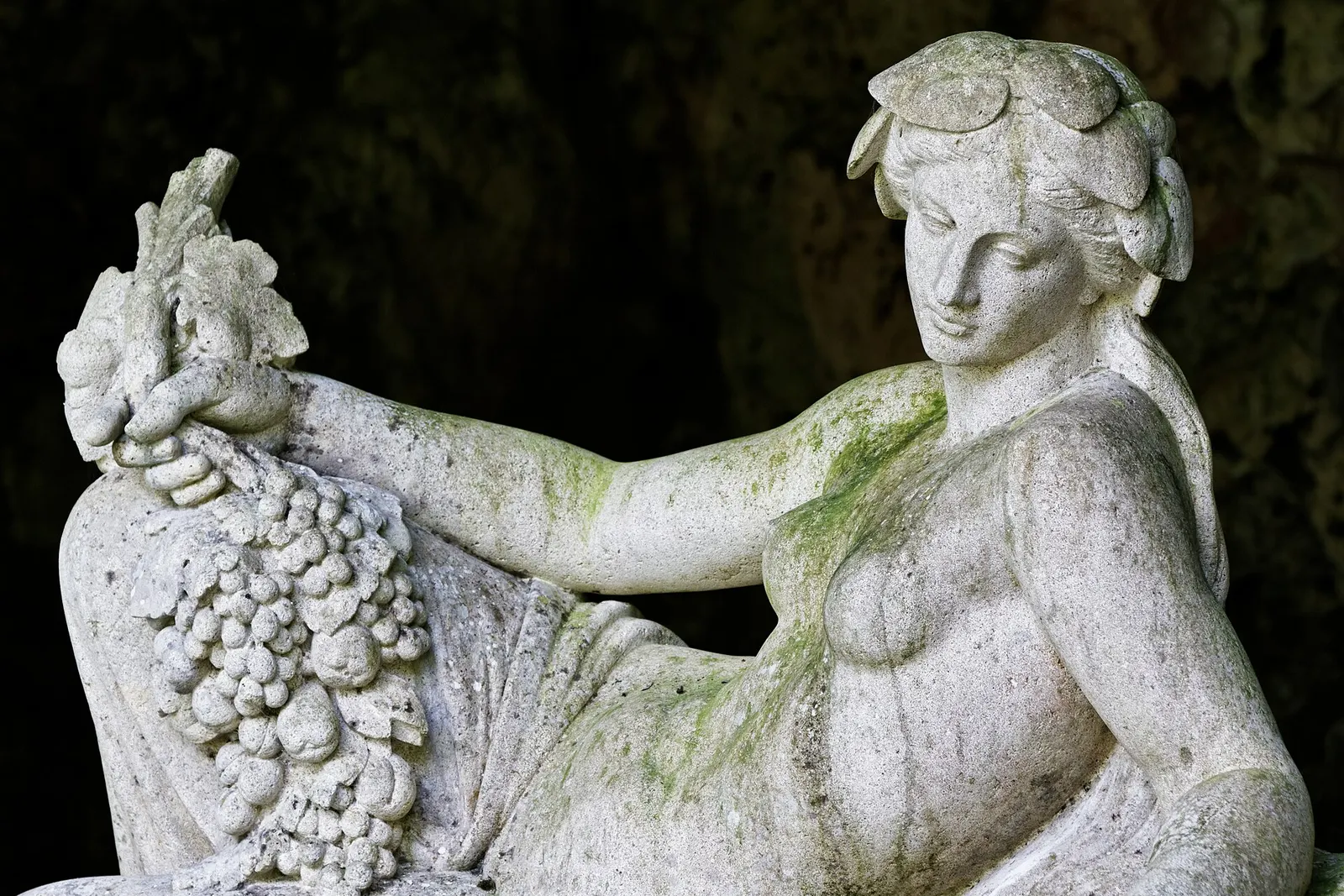 The statue of Sequana, goddess of the Seine, at the river's springs